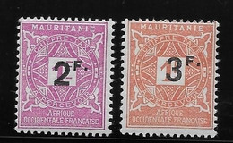 Mauritanie Taxe N°25/26 - Neuf * Avec Charnière - TB - Ungebraucht