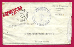 Enveloppe Datée De 1948 - Algérie - Constantine - Timbre Humide "15ème R.T.S." - Sonstige & Ohne Zuordnung