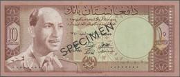 Afghanistan: Da Afghanistan Bank 10 Afghanis SH1340 (1961) SPECIMEN, P.37s With Black Overprint "Spe - Afghanistan