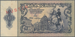 Austria / Österreich: Österreichische Nationalbank 10 Schilling 1950 SPECIMEN With Overprint "2. Auf - Oostenrijk