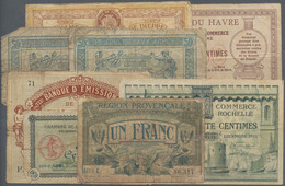 France / Frankreich: Lot 38 Banknotes Starting With WWI Issues (8 Pcs), To The 1940's (27 Pcs), Incl - Other & Unclassified