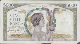 France / Frankreich: Large Lot Of 25 MOSTLY CONSECUTIVE Notes Of 5000 Francs "Victoire" 1943 P. 97 N - Other & Unclassified