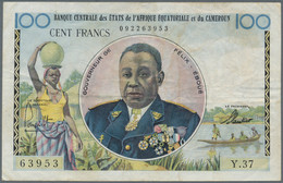 French Equatorial Africa / Französisch-Äquatorialafrika: 100 Francs ND(1957), P.32 With Portrait Of - Equatorial Guinea