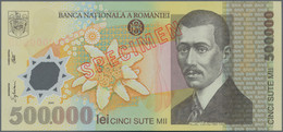 Romania / Rumänien: Pair With 10.000 Lei (20)00 And 500.000 Lei (20)00 SPECIMEN, P.112s, 115s, Both - Romania