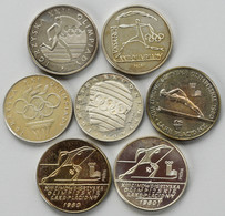 Polen: Lot 7 Münzen Zu 100 (2) Und 200 (5) Zloty 1976/1980 Anlässlich Der Olympischen Spielen 1980. - Poland