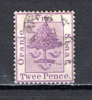 ORANGE     N° 11     OBLITERE     COTE 0.80€    ARBRE - Orange Free State (1868-1909)