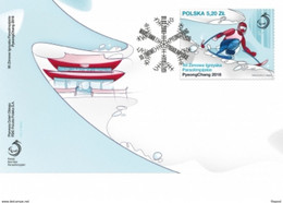 POLAND 2018 Paralympic Winter Games PyeongChang 2018 - FDC - Inverno 2018 : Pyeongchang