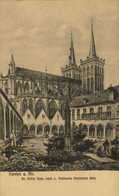 XANTEN Am Rhein, St. Victor Dom, Stahlstich 1840 (1910s) AK - Xanten