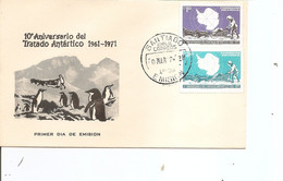 Traités Sur L'Antarctique ( FDC Du Chili De 1971 à Voir) - Tratado Antártico