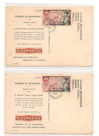 MONACO 1953 CARTES POSTALES POUR MAROC - Poststempel