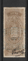 Denmark 1870s, 8 Skilling, Nice Used Revenue/Fiscal Stamp - Revenue Stamps