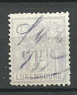 LUXEMBOURG Luxemburg 1882 Michel 55 O Perf 12 1/2 Provisional Hand-made Cancellation - 1882 Allégorie