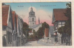 20A3029 Gr. Gerau - Hellwig-StraBe Mit Evangel. Kirche - Gross-Gerau