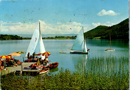 4383 - Klopeiner See , Segelboot - Gelaufen 1967 - Klopeinersee-Orte