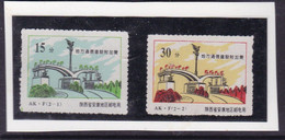 CHINA CHINE CINA SHAANXI ANKANG 725000  POSTAL ADDED CHARGE LABELS (ACL)  0.15 YUAN,0.30YUAN SET - Other & Unclassified