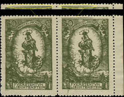 LIECHTENSTEIN 1920 - Mi.40 Pair With Extra Lines In Top Margin - Mint ** - Ongebruikt