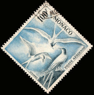 MONACO 1957 - Yv.PA66 / Mi.502B 100fr Ardoise & Outremer D.13 - Oblitéré TB - Airmail