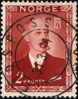 NORVÈGE / NORWAY / NORGE 1954 " EIDSFOSS " Date Stamp On Facit 354 / Mi.317 - Usati