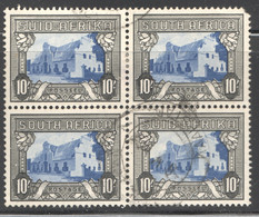 1944   10/- Groot Constantia Block Of 2   Bilingual Pairs SG 64ca   Used - Used Stamps