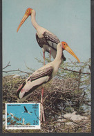 INDIA, 1976, MAX CARD WITH STAMP, Keoladeo Ghana Bird Sanctuary, Bharatpur, New Delhi Cancelled - Unclassified