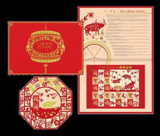 Singapore 2021 Mih. 2218 2220 + 2218 2220 (Bl.265) Lunar New Year. Year Of The Ox (block + M/S Of 14 Stamps) MNH ** - Singapore (1959-...)
