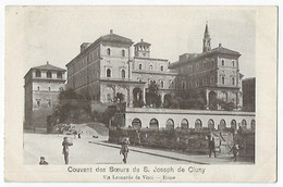 CPA Italie Italia Rome Roma Rara Via Leonardo Da Vinci Couvent Des Soeurs De Saint St Joseph De Cluny - Bares, Hoteles Y Restaurantes