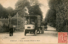 étretat * 1905 * Service Automobile D'etretat Au Havre * Autobus Ancien De Marque ? - Etretat