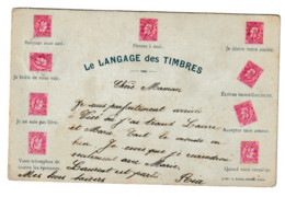 LES TIMBRES BELGES LANGAGE DES TIMBRES BELGIQUE - Postal Services