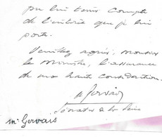 AUGUSTE GERVAIS (SENATEUR DE LA SEINE MAIRE D ISSY LES MOULINEAUX DEPUTE) - L.A.S. AUTOGRAPHE SIGNATURE SUR FRAGMENT - Otros & Sin Clasificación