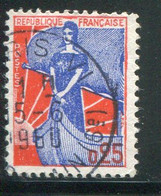 FRANCE-Y&T N°1234- Oblitéré (très Belle Oblitération!!!) - 1959-1960 Maríanne à La Nef