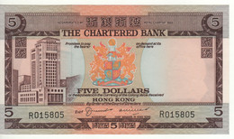 HONG KONG  $5     P73b  " The Chartered Bank "   ( ND  1975 )  UNC - Hong Kong