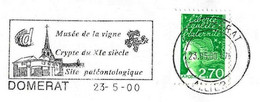 France (2000) Domérat (03) Site Paléontologique. Vigne Raisins. Eglise Crypte. Paleontological Site. Vine Grapes. Church - Autres & Non Classés