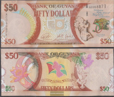 Guyana Pick-number: 41 Uncirculated 2016 50 Dollars - Guyana