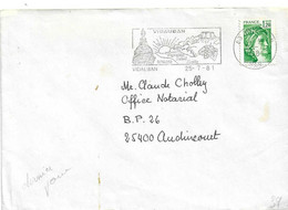 SABINE  Tarif P. N. U.  De 1.20 Sur Lettre Du 25-7-81  Dernier Jour Du Tarif à 1.20 - Covers & Documents