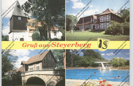 3074 STEYERBERG, Mehrbild-AK, Schwimmbad, Kirche... - Nienburg