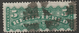 Canada 1875 Sc F2  Used Cork Cancel - Registration & Officially Sealed