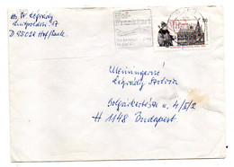 Allemagne --1995--Lettre De HOF /SAALE  Pour BUDAPEST (Hongrie)..timbre Seul Sur Lettre - Lettres & Documents