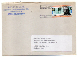 Allemagne --1996--Lettre De DUSSELDORF  Pour SOFIA (Bulgarie)..timbre Seul Sur Lettre - Briefe U. Dokumente