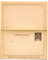 Entier Postal Groupe Allégorique Océanie - 25c - Carte Lettre - R 6002 - Briefe U. Dokumente