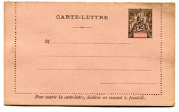 Entier Postal Groupe Allégorique Océanie - 25c - Carte Lettre - R 6003 - Lettres & Documents