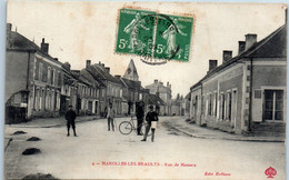 72 MAROLLES Les Braults - Rue De Mamers - Cycle   - Animée     * - Marolles-les-Braults