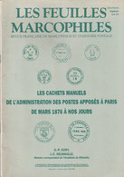 FRANCE, Les Cachets Manuels De L'Administration Des Postes Apposés à Paris De Mars 1876 à Nos Jours, Cuny & Delwaulle - Philatelie Und Postgeschichte