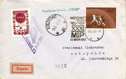 Poland 1962 Cover Posted By Balloon Post From Poznan To Andrychow With Special Cancel 31th Trade Fair - Palloni