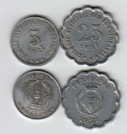 PERPIGNAN  5c + 25c; 1921 ; 5 + 25 Cent. ; - Monetary / Of Necessity
