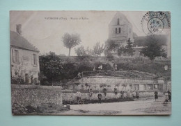 60 -   VAUMOISE -   Mairie Et église  Animées - Vaumoise