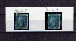 TP GRANDE BRETAGNE - N°27 - PLANCHE 8 - 9 - OB - 1858 - Used Stamps