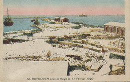 Beyrouth Sous La Neige 11/2/1920. Beirut Under The Snow Feb 11, 1920 L. Ferid - Liban
