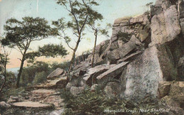 SHEFFIELD Wharncliffe Crags Near Sheffield 1908 CPA  BE - Sheffield