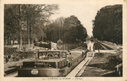 Châlons Sur Marne * écluse * Péniche OURSON VELAINES * Batellerie - Châlons-sur-Marne