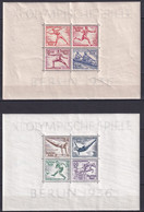 REICH - JEUX OLYMPIQUES 1936 - BLOC YVERT N° 4/5 ** MNH -  COTE = 275 EURO - - Blocchi